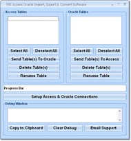 MS Access Oracle Import, Export & Convert Software screenshot